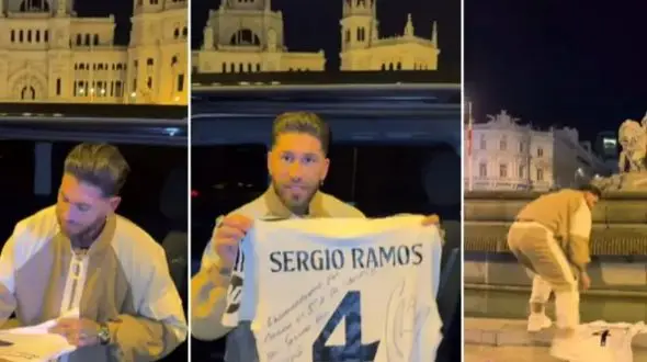 جوان خوش شانس ایرانی برنده رقابت شبانه هواداران سرخیو راموس!