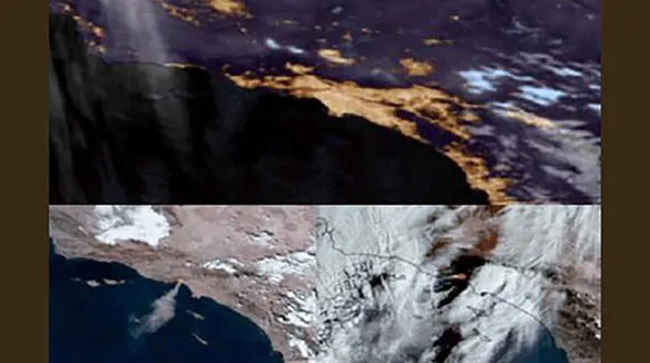 فیلم ماهواره ای از آتش سوزی بزرگ لس آنجلس