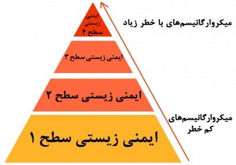 سطوح ایمنی زیستی در آزمایشگاه‌ها