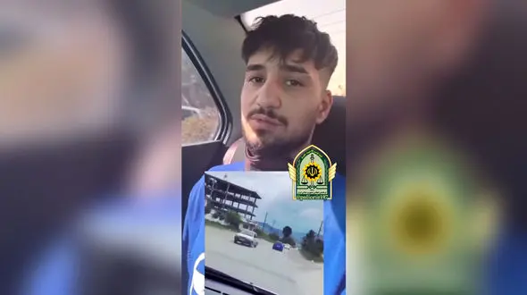 راننده مشهور اینستاگرام در دام پلیس امنیت عمومی / اعترافات او را ببینید + فیلم حرکات نمایشی
