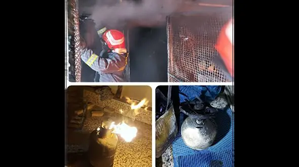 آتش سوزی هولناک در انبار خانه مسکونی خانواده اصفهانی