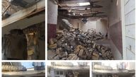 مصدوم شدن یک کارگر ساختمانی بر اثر ریزش ساختمان در قزوین