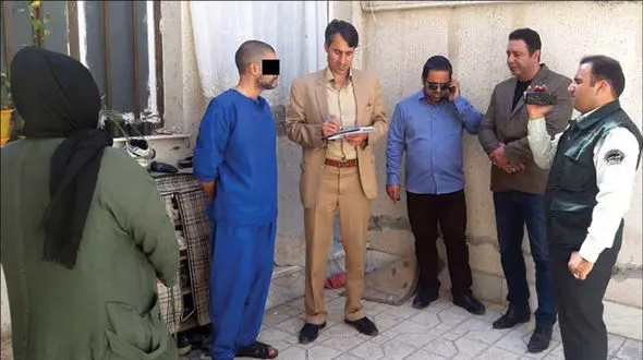 محمد به همسرم نظر داشت ! / بعد از قتل صحنه سازی کردم  + عکس قاتل در محل قتل