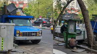 مرد تهرانی تلفن های همگانی را پشت نیسان آبی انبار می کند / علت چیست؟ + عکس