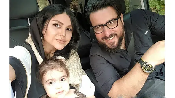 تصویر بسیار زیبای محسن کیایی و دخترش رز کنار بابانوئل