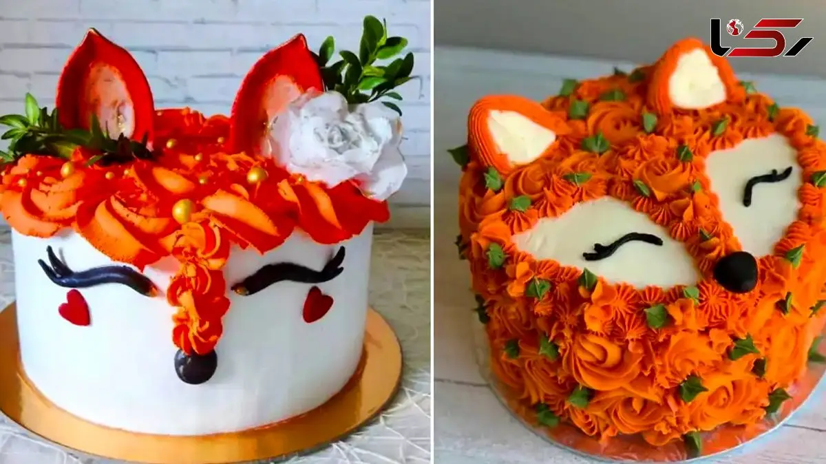 کیک رنگی به شکل روباه؛ انتخابی متفاوت برای آدم های خاص + 15 تصویر شگفت انگیز