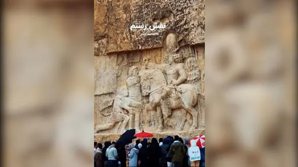 سنگ‌نگاره پیروزی شاپور ساسانی بر 3 امپراتور روم + فیلم