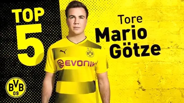 5 گل برتر ماریو گوتزه در دورتموند + فیلم
