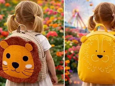 کیف کودکانه عروسکی طرح شیر؛ بهترین انتخاب برای استایل شاد + 15 ایده نوین