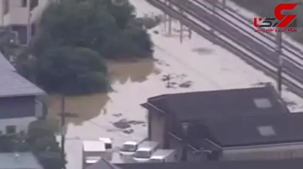 ویران شدن شهرهای ژاپن پس از سیل و رانش زمین + تصویر