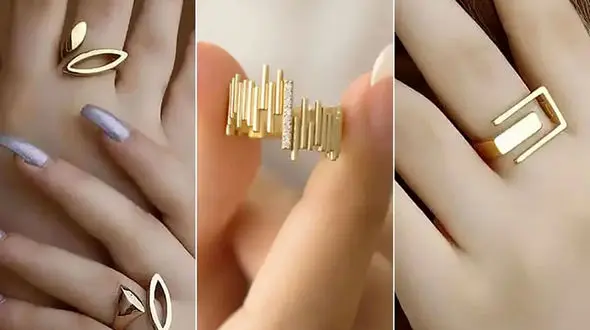 شیک ترین و جذاب ترین مدل های انگشتر طلا / عکس