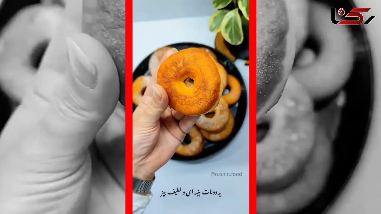 فیلم طرز تهیه دونات پنبه ای 