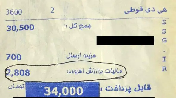 رستوران‌ها حق دریافت مالیات بر ارزش‌افزوده را ندارند