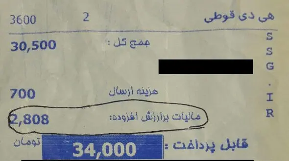 رستوران‌ها حق دریافت مالیات بر ارزش‌افزوده را ندارند