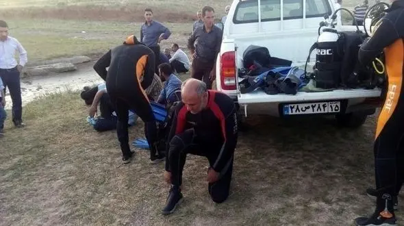 جسد مرد غرق شده در سد شهرستان هریس پیدا شد +عکس