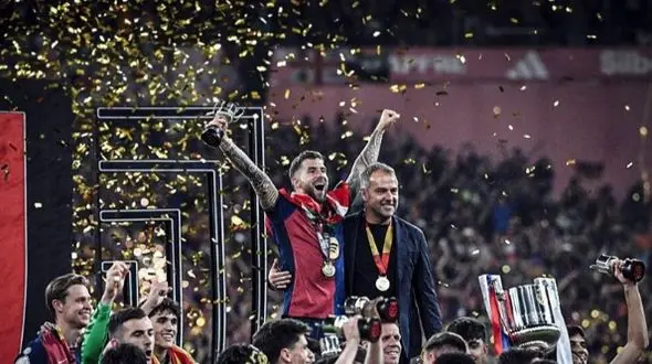 جشن قهرمانی احتمالی بارسلونا در ورزشگاه خالی