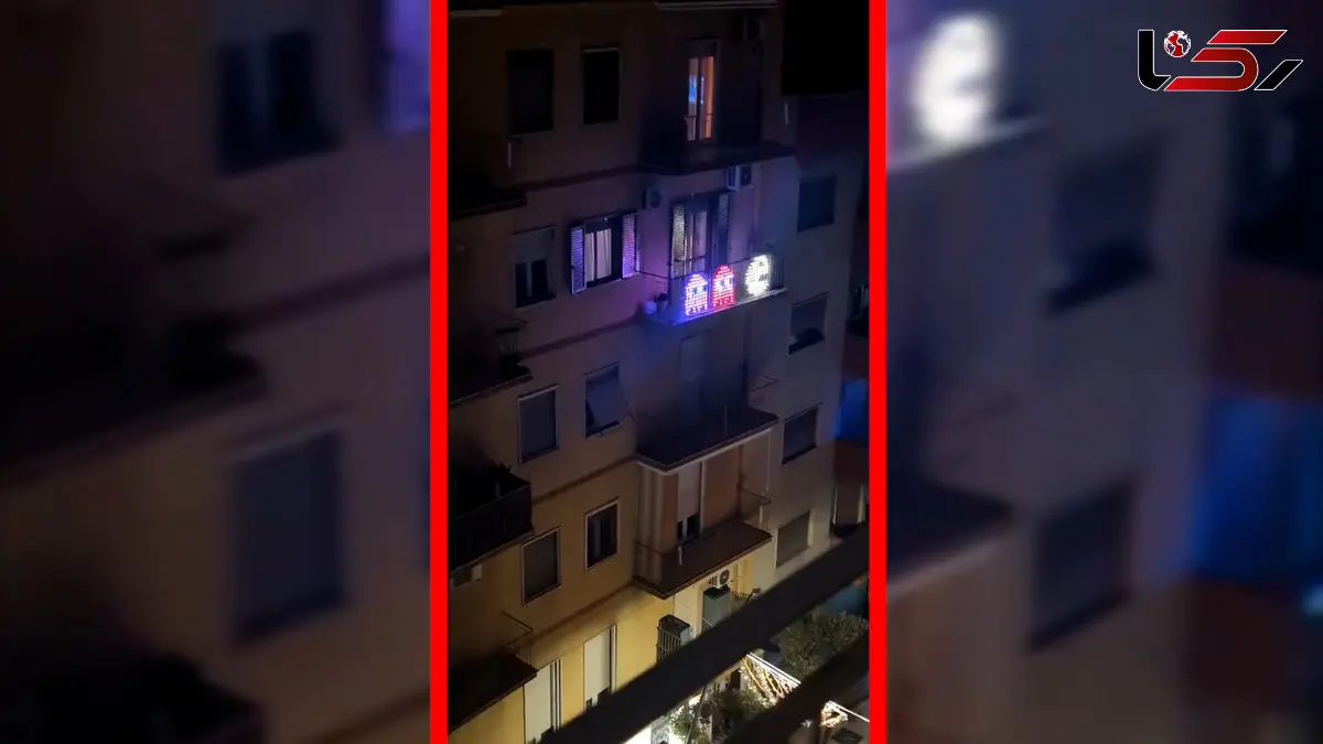 فیلم روشنایی خاص بالکن با چراغ‌ مدل نقطه خور