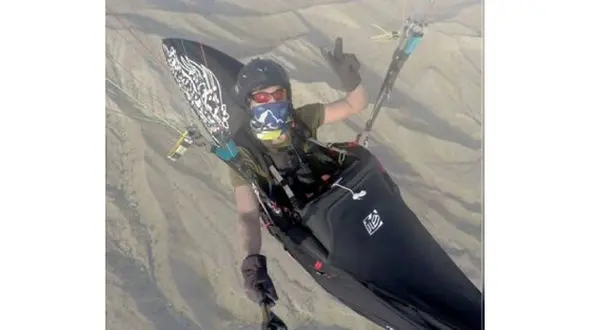 سقوط مرگبار پاراگلایدر در بندرعباس