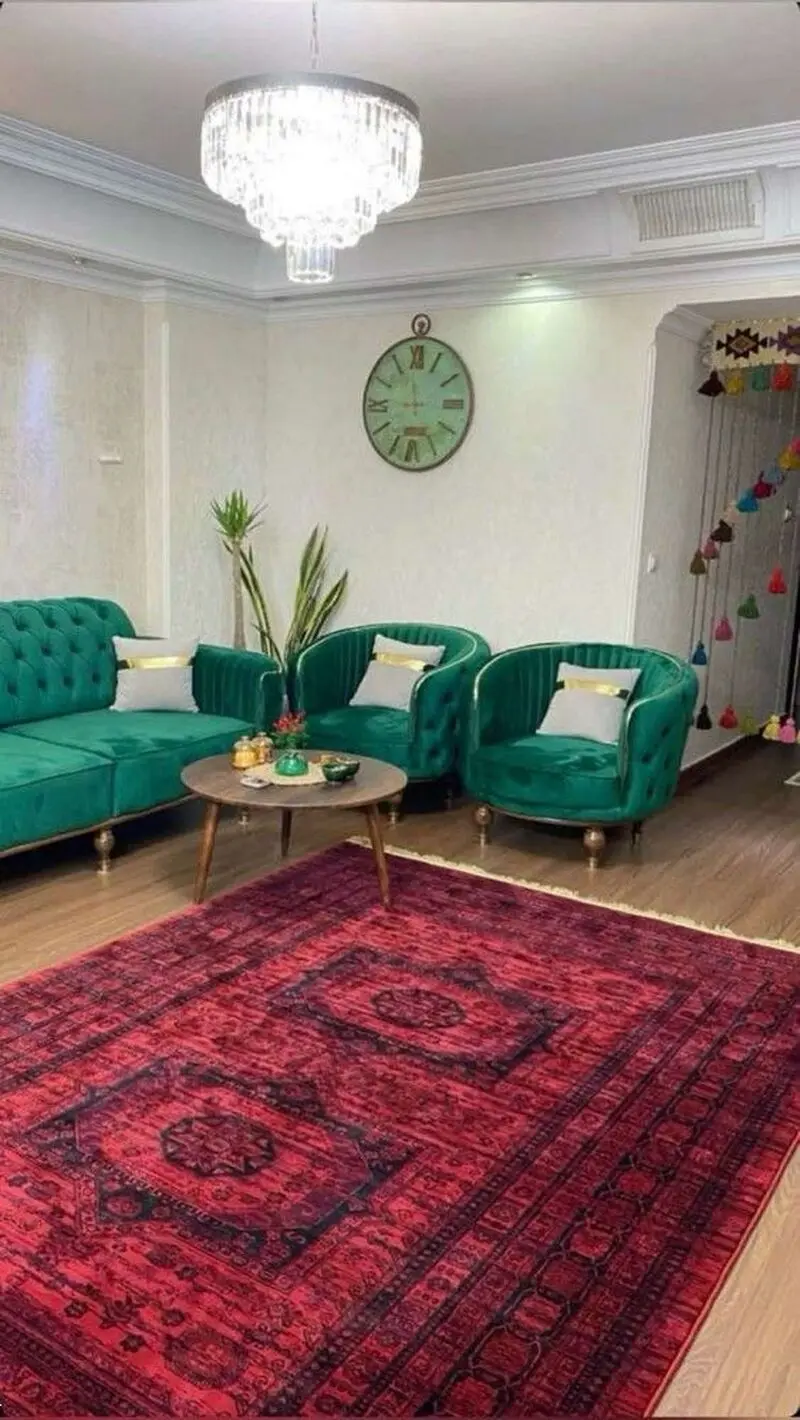 دیزاین منزل با مبل سبز | 25 مدل جدید مبل سبز برای جهیزیه عروس و دیزاین برای هر سبک و سلیقه ای