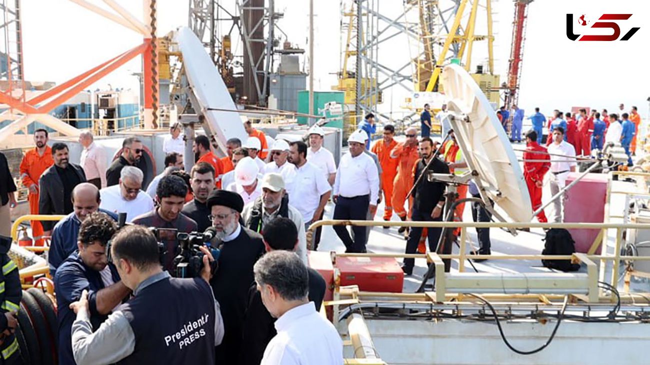 رئیس جمهور از سکوی فاز ۱۱ میدان پارس جنوبی بازدید کرد