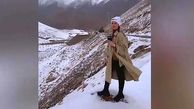 فیلم / تیپ خانم  مجری صداوسیما که چادر از سر برداشت / واکنش خودش چه بود ؟!