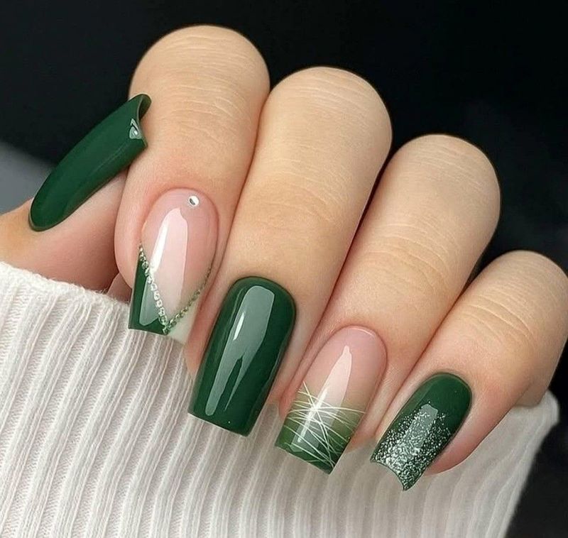 لاک ناخن ژل آیس سبز