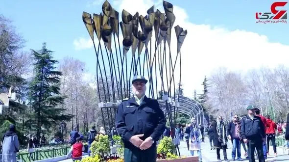 حضور سردار مردمی در پارک ملت / رییس پلیس تهران از کاهش تصادفات نوروزی گفت+ فیلم