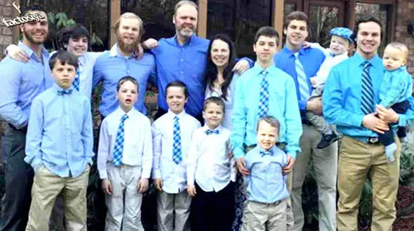 زوج آمریکایی که 13 پسر داشتند صاحب چهاردهمین پسر شدند+تصاویر