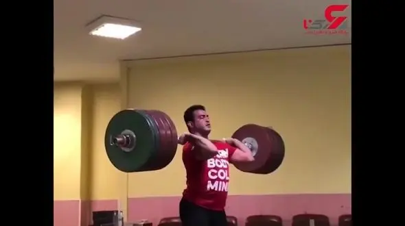 رکورد شکنی دوباره سهراب مرادی در تمرینات وزنه برداری+ فیلم