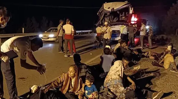 تصادف در محور  جاده مریوان / ۲ نفر جان باختند