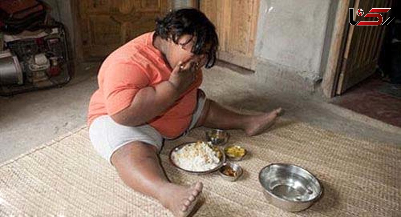 دختر 9 ساله هندی روزانه 14 کیلو برنج می خورد+عکس