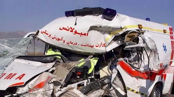 تصادف خونین آمبولانس در یک ماموریت اضطراری+عکس