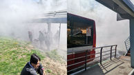 انتشار دود عجیب در اتوبوس بی آر تی در تهران + توضیح اتوبوسرانی 