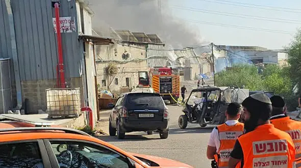 آتش‌سوزی چند کارخانه اسرائیلی در کرانه باختری