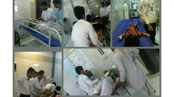 ۱۰ کشته و زخمی در تصادف جاده ایرانشهر به نیکشهر+ عکس 