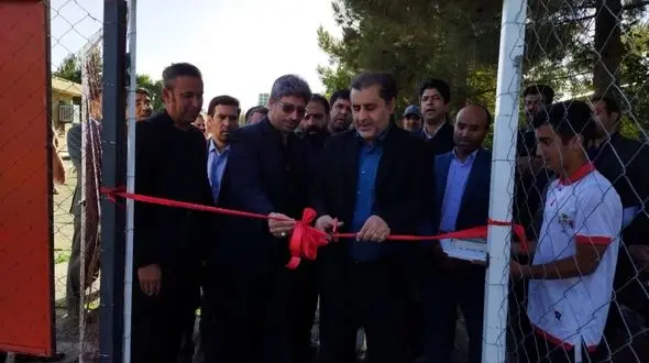 "افتتاح زمین چمن مصنوعی شهدای مدافع حرم در مشهد"