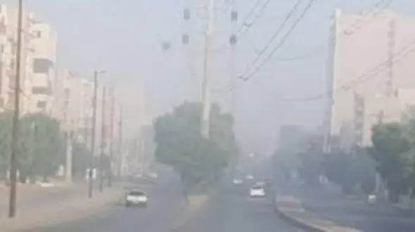 آلودگی هوا در ۱۴ شهر خوزستان /۶ شهر در وضعیت قهوه‌ای، بنفش، قرمز