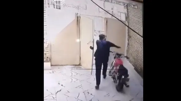 سارق بدشانس موتروسیکلت درخوزستان