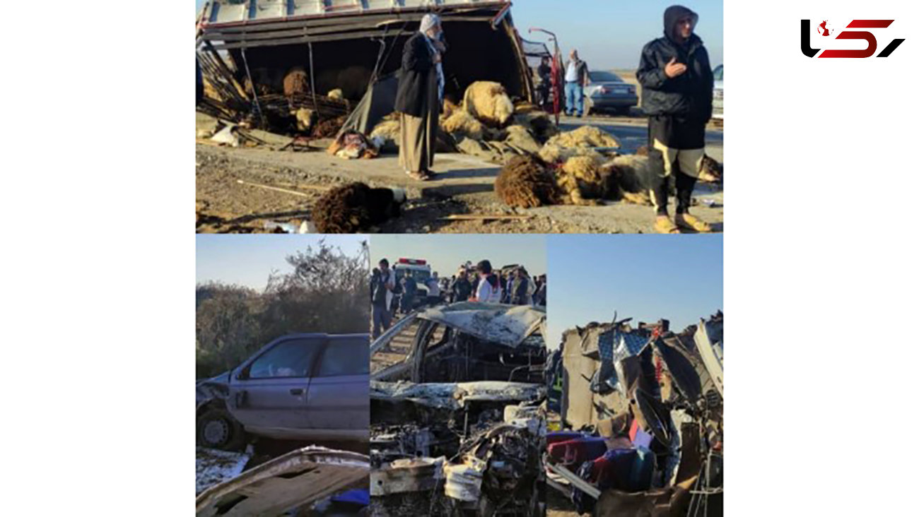 فیلم تشییع کشته شدگان تصادف تلخ جاده خرمشهر 