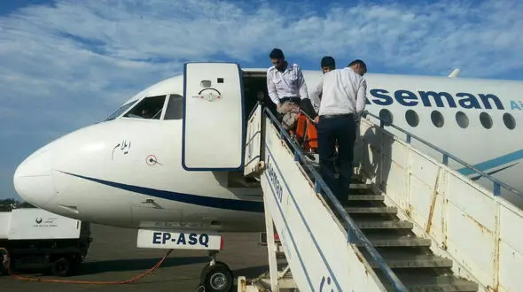 نجات مسافر پرواز مشهد - نوشهر با اقدام به موقع اورژانس + عکس