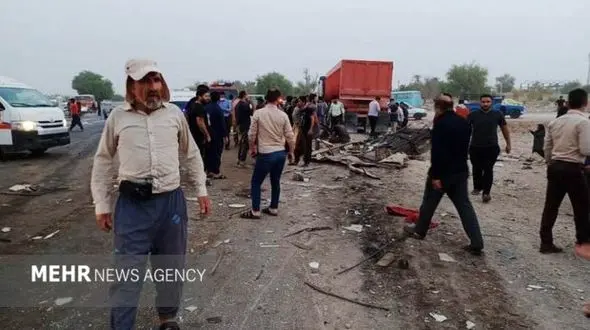  علت تصادف جاده شوشتر  اعلام شد + فیلم تلخ