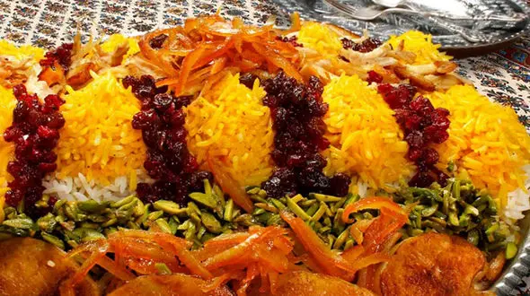 مرصع پلو مجلسی غذایی خاص ویژه مهمانی ها + دستور پخت