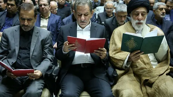 حضور جهانگیری در مراسم یادبود دختر سفیر ایران در روسیه