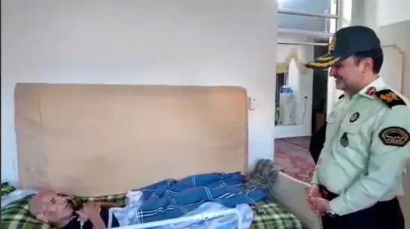 اقدام ارزشمند سردار نگهبان برای اعزام خانواده جانباز فراجا به مشهد مقدس + فیلم