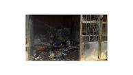 آتش سوزی در واحد فرآورده پنبه در گرمسار + عکس
