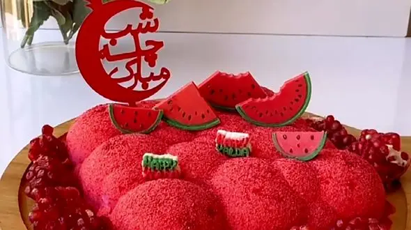 دسر مخملی برای شب یلدا + فیلم