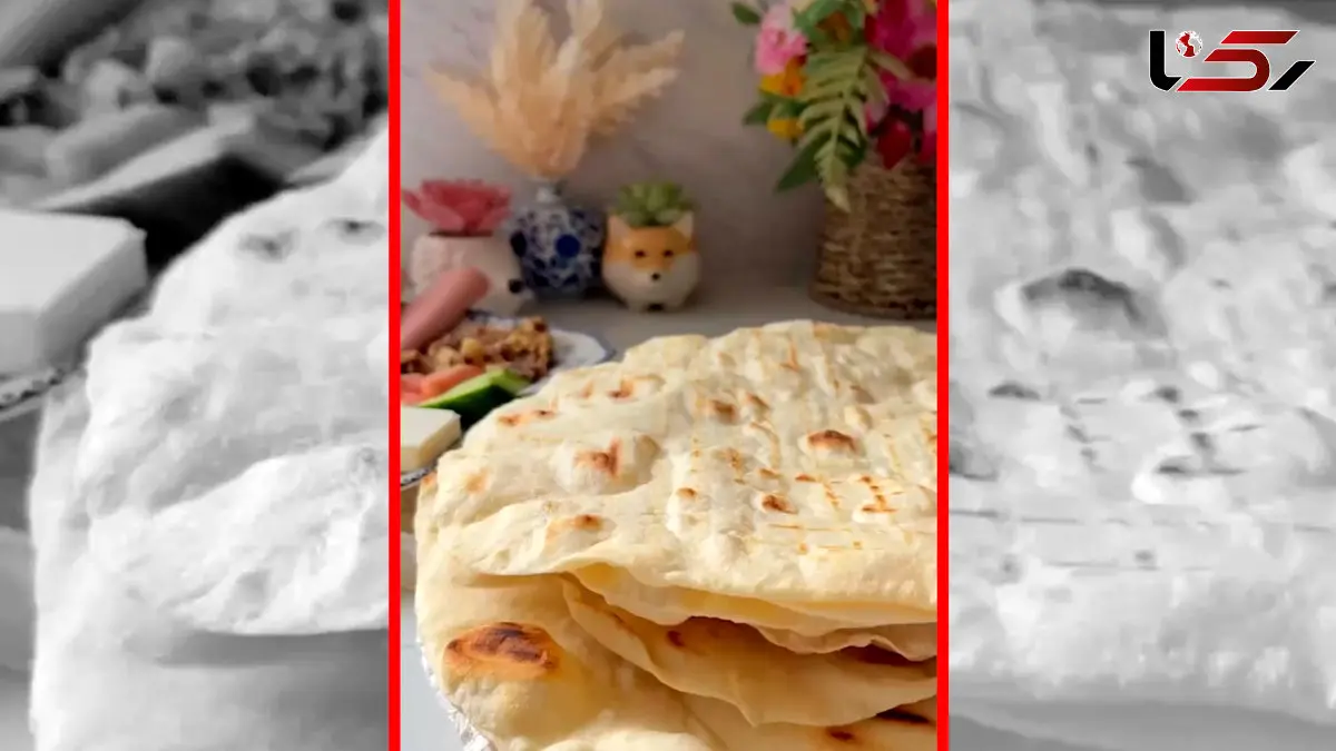 فیلم طرز تهیه نون لواش خونگی با تابه