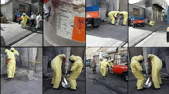 کشف مواد شیمیایی رها شده در بازار تهران