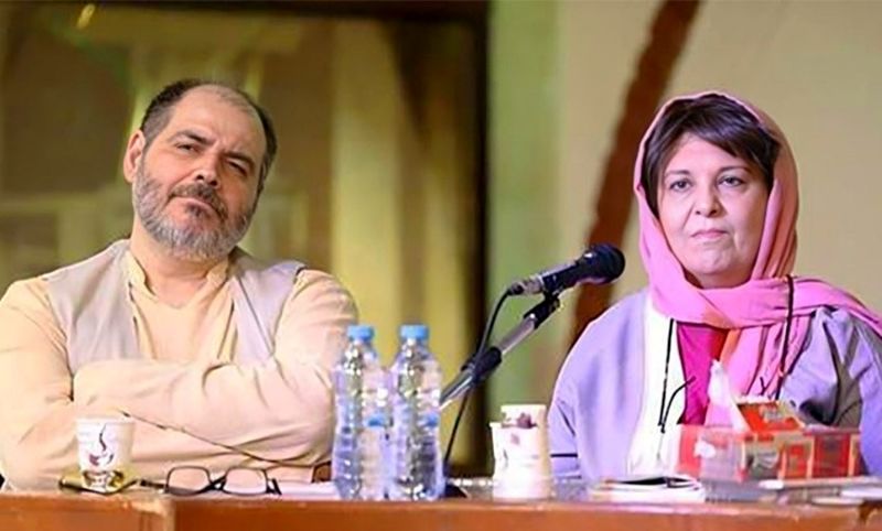 سید مهرداد ضیایی و همسرش