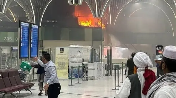 آتش سوزی دوباره در فرودگاه بغداد